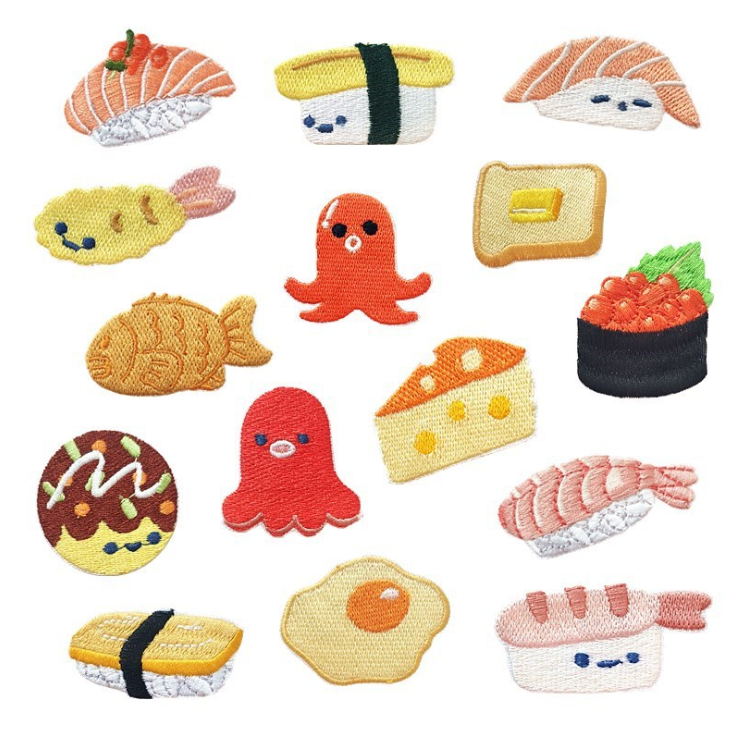 Food Snacks Pictures - Parche bordado para comida Popular, ropa