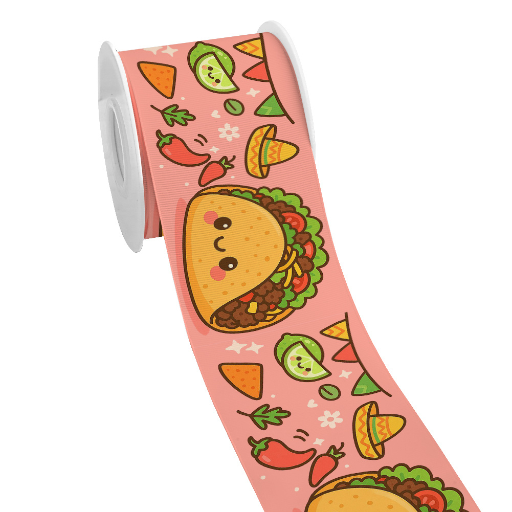 Food Snacks Pictures - Cinta de grogrén con estampado de