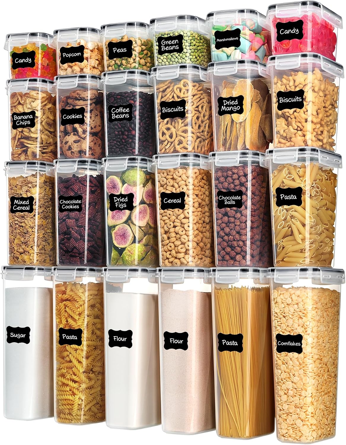 Contenedores herméticos para a - Snacks Food Labels reseña y precio
