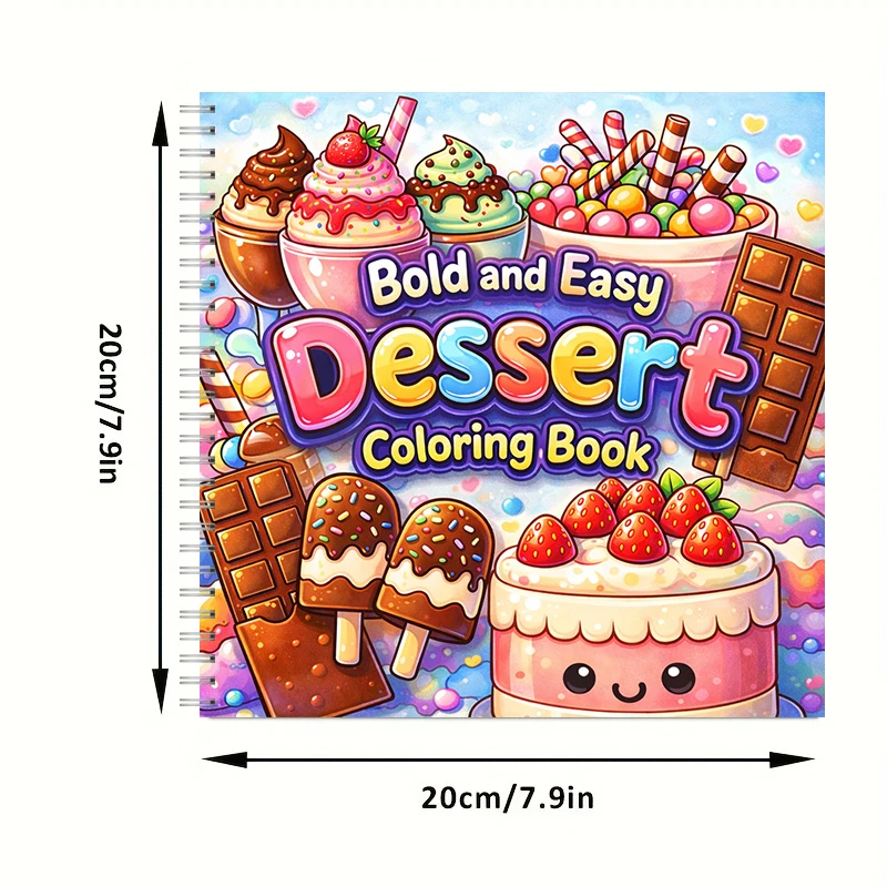 Libro para Colorear de Postres - Food And Snacks Coloring Book reseña y precio