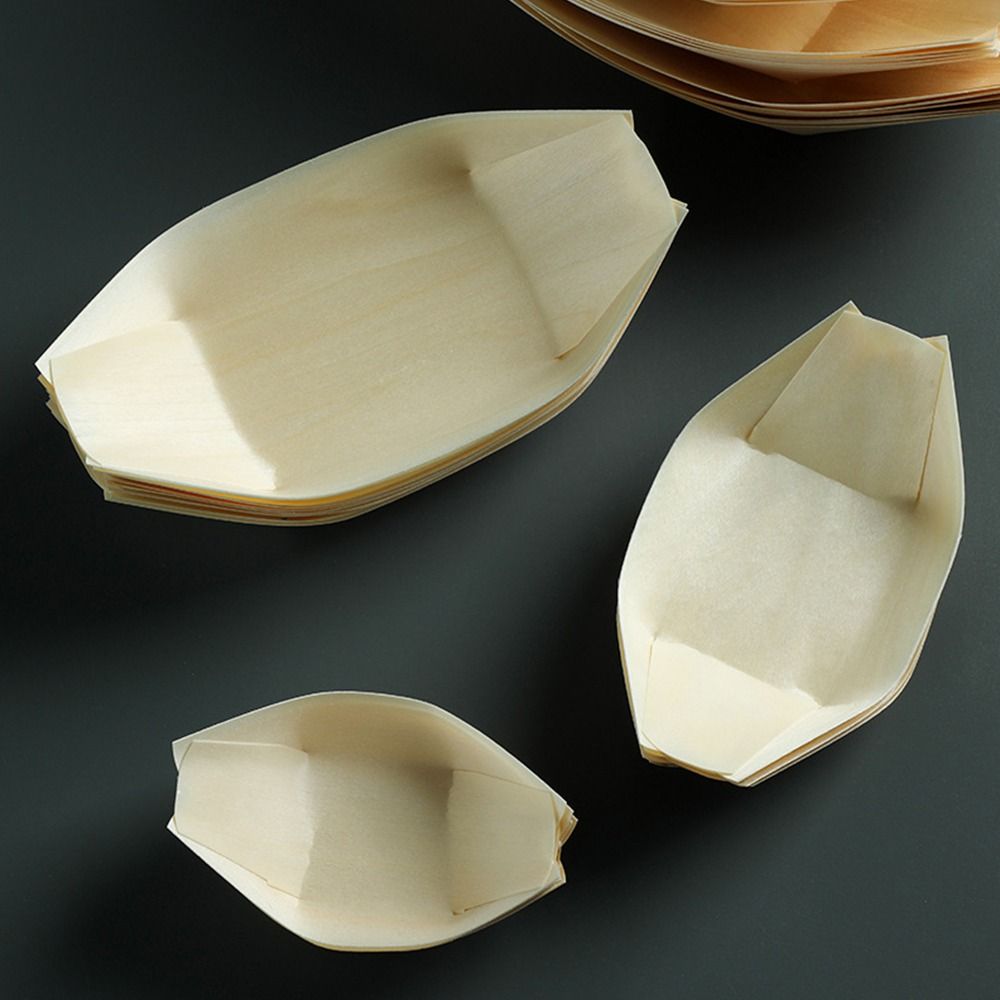 Plato de madera desechable de  - Food In Japanese Snacks reseña y precio