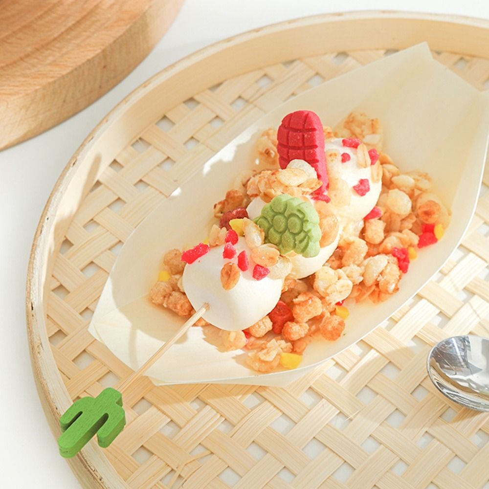 50 Platos Desechables de Mader - Food In Japanese Snacks reseña y precio