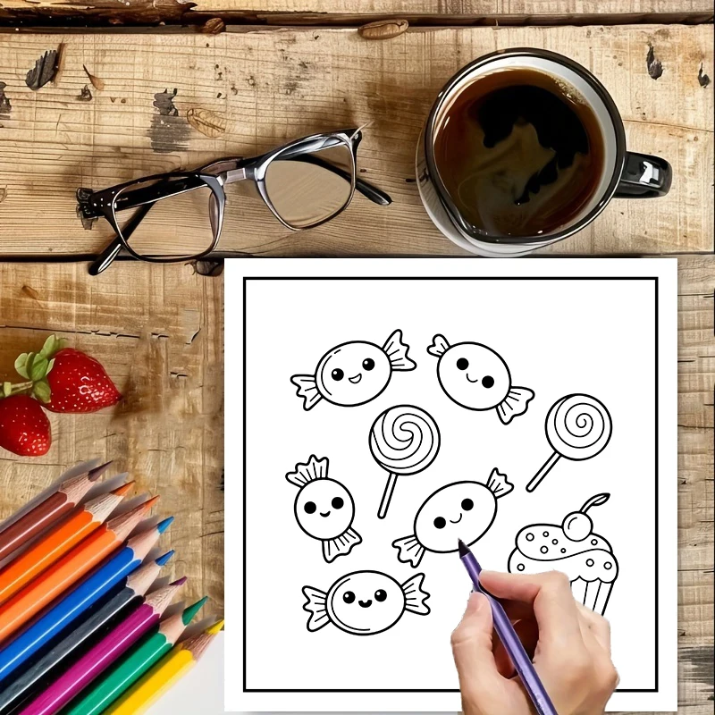Libro para Colorear COMIDA, BE - Food And Snacks Coloring Book reseña y precio