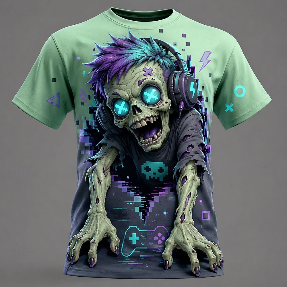 Camiseta de Cuello Redondo con - Zombie Snacks reseña y precio