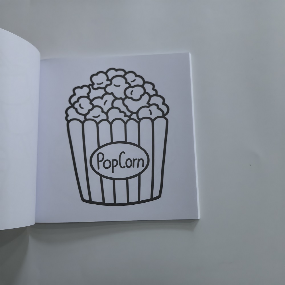 Libro para colorear de comida, - Food And Snacks Coloring Book reseña y precio