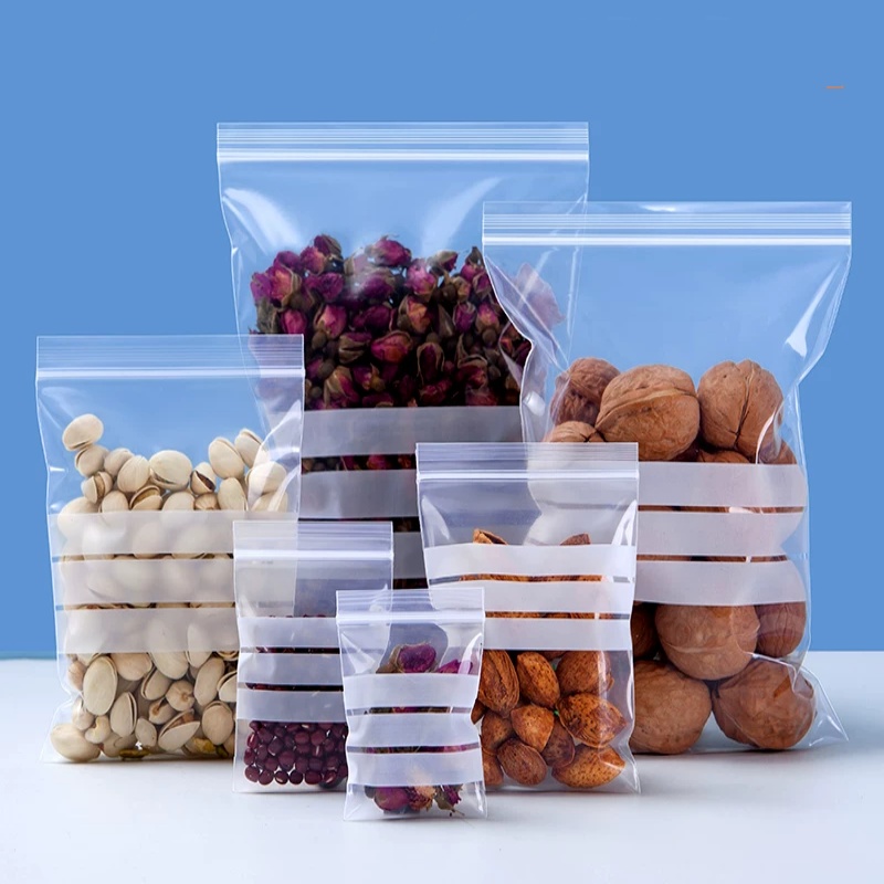 Paquete de 200 Bolsas de Plást - Food Snacks Logos reseña y precio