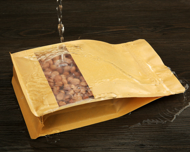 50 Bolsas de Papel Kraft 3D co - Food Snacks Logos reseña y precio