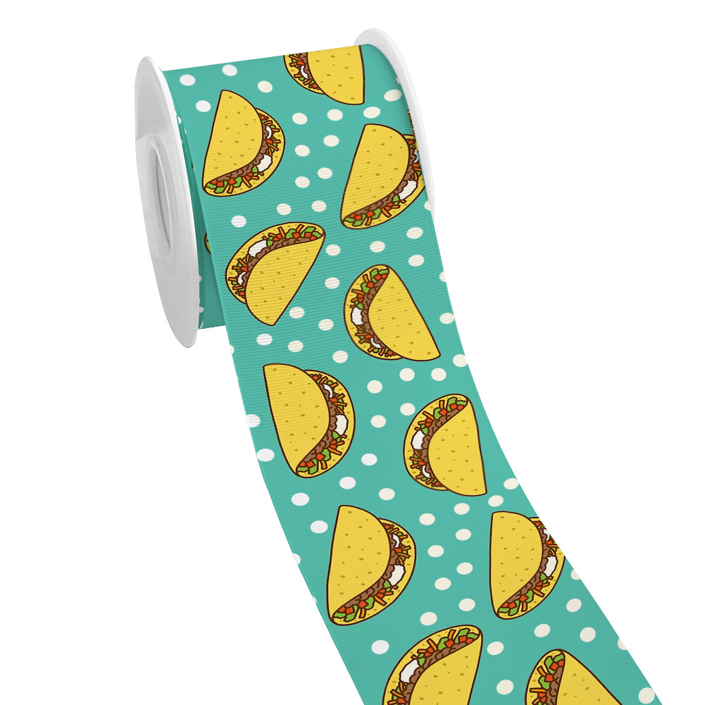 Cinta de grogrén con estampado - Food Snacks Pictures reseña y precio