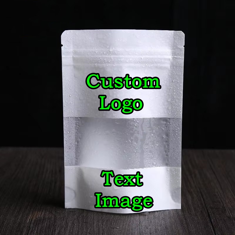 100 Bolsas de Papel Blanco Esm - Food Snacks Logos reseña y precio