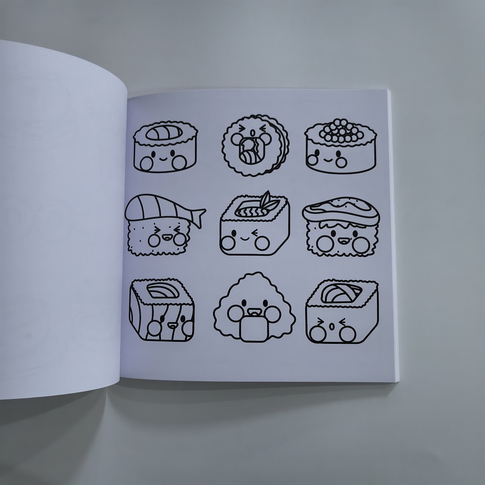Libro para colorear de comida, - Food And Snacks Coloring Book reseña y precio