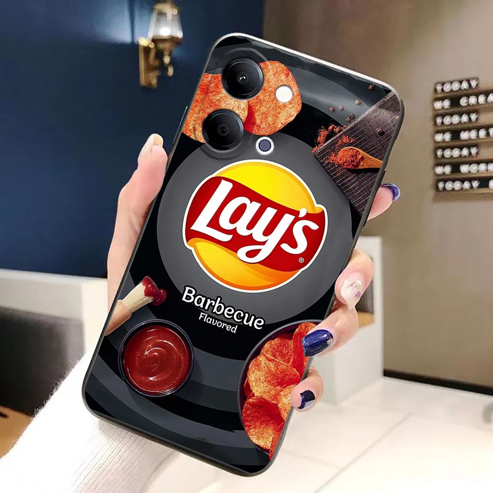 Funda de teléfono para VIVO Y4 - Food Snacks Logos reseña y precio